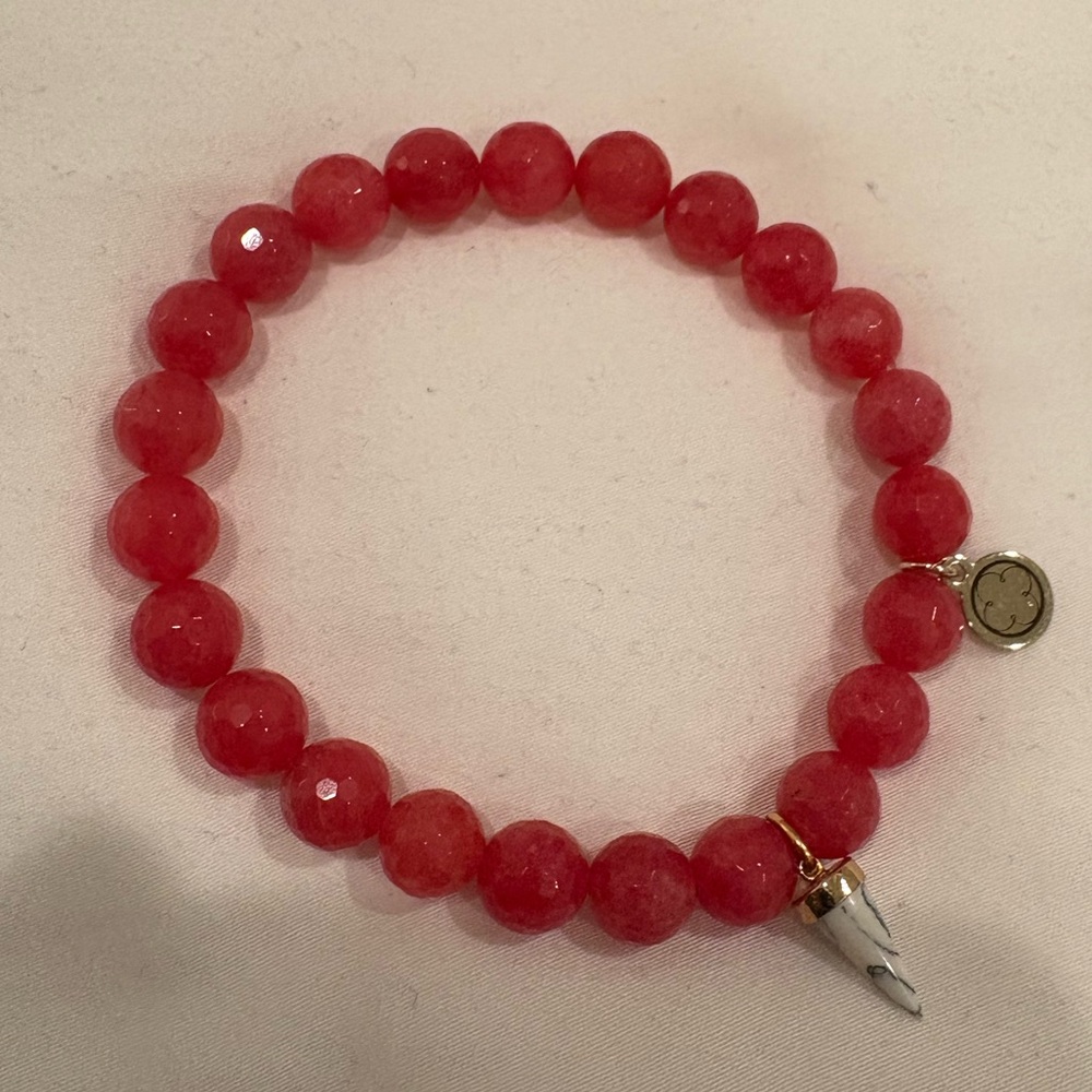 Oriana Lamarca Strawberry Jade with White Howlite Spike